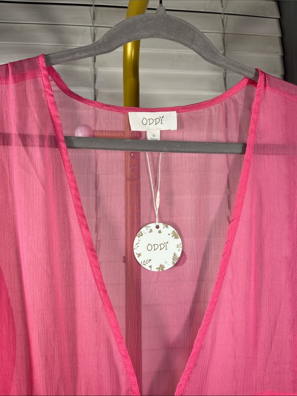 ODDY Hot Pink to Lime Ombre Tiered Maxi Dress - Picture 2 of 6